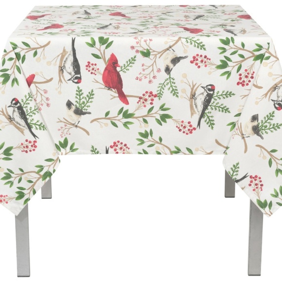 Now Designs Kitchen Tablecloth Winter Birds NWT - Picture 2 of 2
